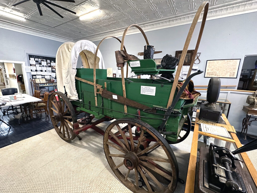 covered wagon exhibit