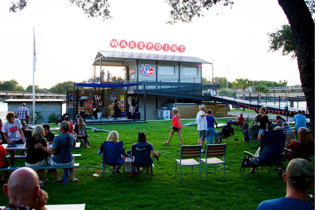 Wakepoint LBJ lawn with audience