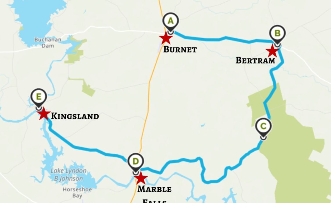 Highland Lakes map