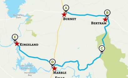 Highland Lakes map