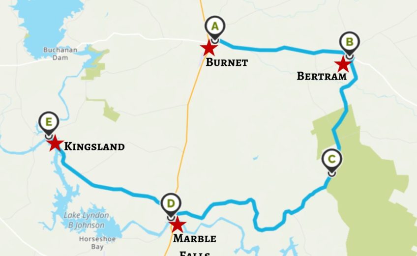 Highland Lakes map