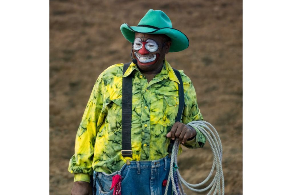 Rodeo clown Leon Coffee