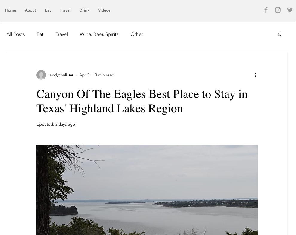 Chalk Report Discusses Canyon Of The Eagles