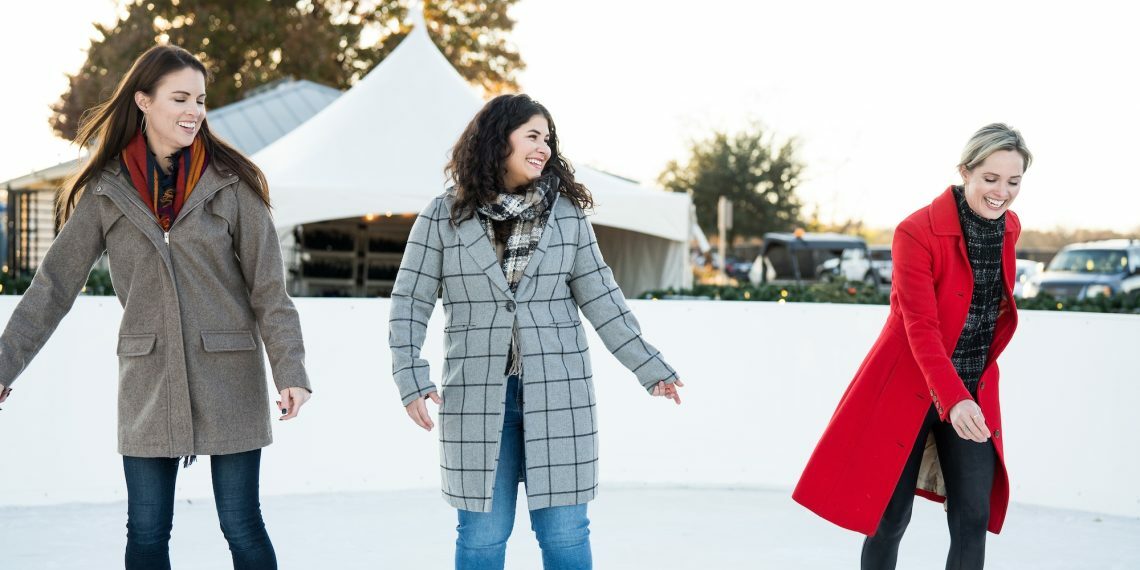 Marble Falls winter ice skating rink
