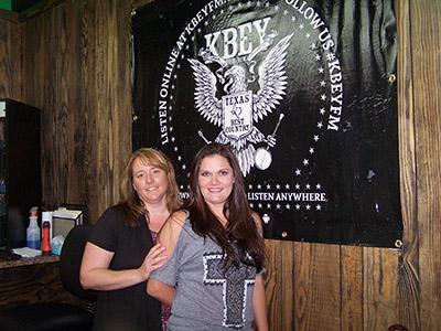 Teresa Wall and Candace White at KBEY 103.9 FM