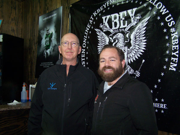 Joe Vann and Jason Jamar for the 'JBar Restroom Report' on KBEY 103.9 FM Radio Picayune.