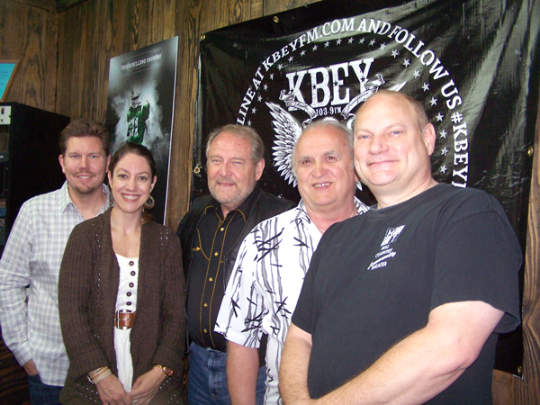 KBEY 103.9 FM Radio Picayune guests Glen Bird, Anson Hahn, Don Jacks, Randy Hilmer and Laura Gisi of Hill Country Community Theatre.