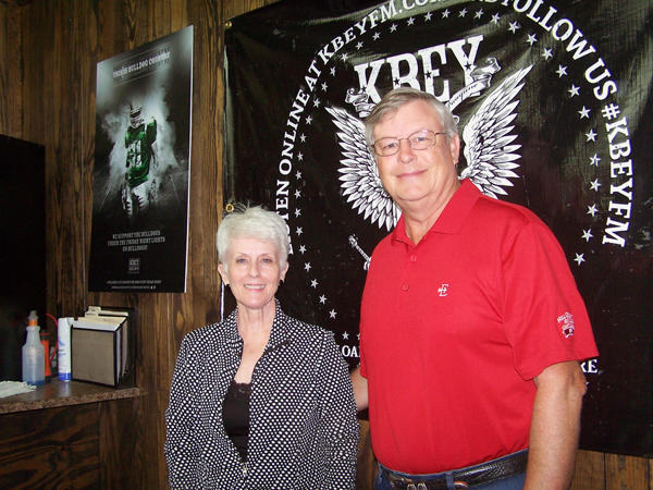 KBEY 103.9 FM Radio Picayune guests Sam Morrison and Elaine Waddill of the Horseshoe Bay POA.
