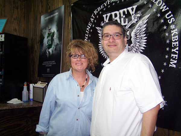 KBEY 103.9 FM Radio Picayune guests Galyn Woerner of CASA of the Highland Lakes Area and Burnet County Attorney Eddie Arrendondo of the Marble Falls Daybreak Rotary Club.