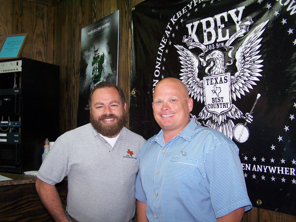 KBEY 103.9 FM Radio Picayune's Jason Jamar and Damon Beierle.
