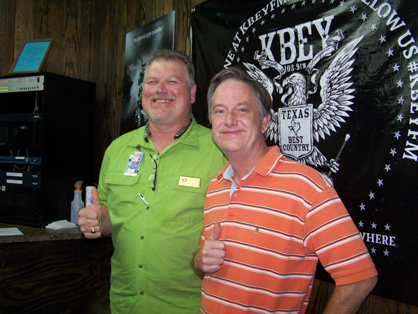 KBEY 103.9 FM Radio Picayune guests U.S. Post Master Alan Smith and Sam Pierce of The Helping Center of Marble Falls.
