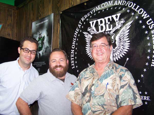 KBEY 103.9 FM Radio Picayune guests Jason Jamar (center), Tucker Edwards (left) and Kent Leighton.