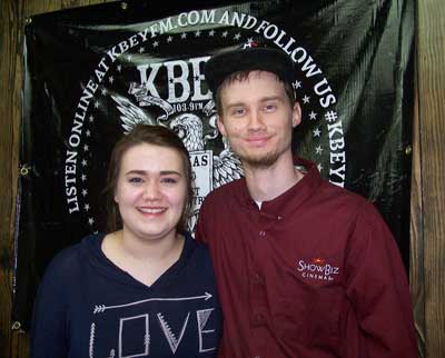 KBEY 103.9 FM Radio Picayune guests Tyler and Ashley from ShowBiz Cinemas 8 in Marble Falls.