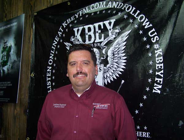 KBEY 103.9 FM Radio Picayune guest Burnet Fire Chief Lealand Raiford.