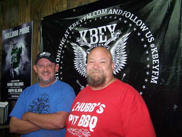KBEY 103.9 FM Radio Picayune's 'JBar Weekend Restroom Report' with guests Mike Maples and Wes Aiken of the Highway 281 Food Court in Marble Falls.
