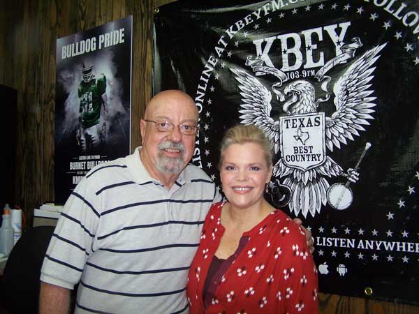 KBEY 103.9 FM Radio Picayune's Ed Chandler with guest Kim Winkler of the Burnet Chamber of Commerce.
