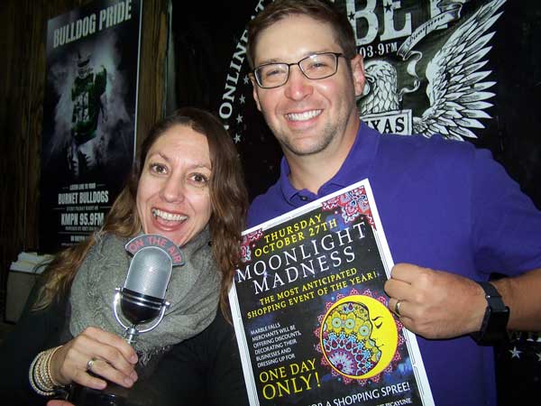 The KBEY 103.9 FM Radio Picayune social media team of Laura Gisi and Jared Fields.