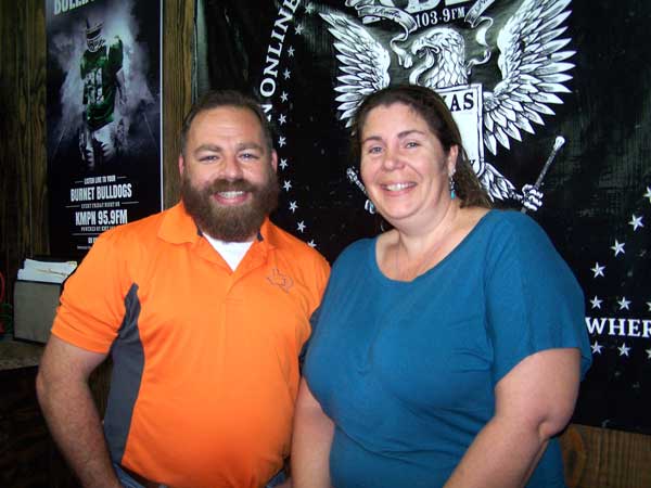KBEY 103.9 FM Radio PIcayune's 'JBar Weekend Restroom Report' with Jason Jamar and guest Sandy Boulter of the Highland Lakes Farmers Market in Marble Falls.