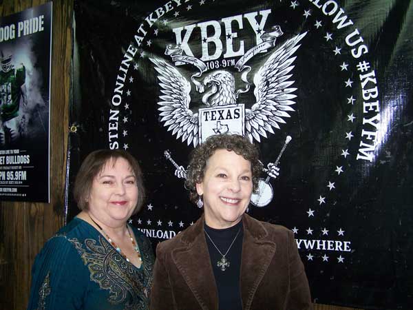 Deann Randle and Betsy Engelbrecht of the Herman Brown Free Library in Burnet.