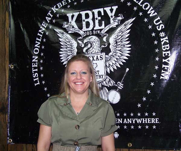 KBEY 103.9 FM Radio Picayune guest Shannon Heep, organizer of the Marble Falls Walk-A-Dog-A-Thon benefit for the Highland Lakes SPCA.