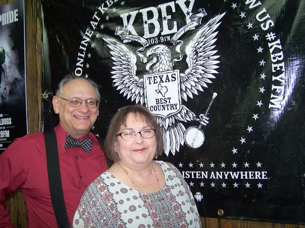 Raymond Whelan and the Herman Brown Free Library's Deann Randle.