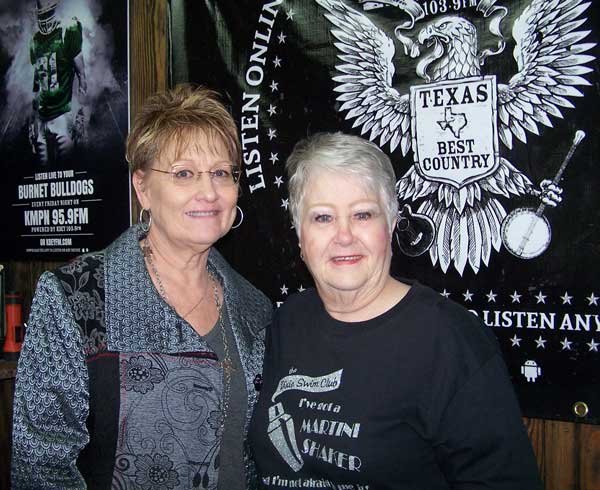 KBEY 103.9 FM Radio Picayune guests Trecy Johnson (left) and Cheryl Huckaby-Crabtree of the Llano Community Theatre.