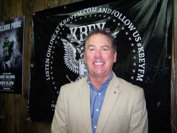 KBEY 103.9 FM Radio Picayune guest Guy Weinhold of the Spicewood & Highland Lakes Lions Club.