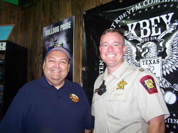 KBEY 103.9 FM Radio Picayune guests Manny Trinidad (left) and Ricky Bindseil.