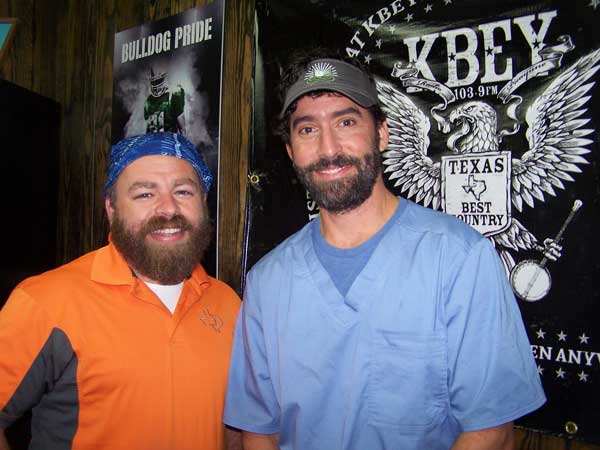 Jason Jamar of 'JBar Weekend Restroom Report' and guest Brad Quinn of Tejas Trails.