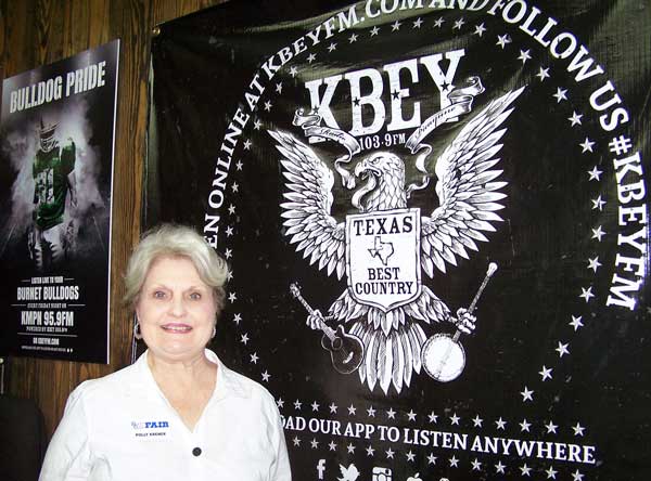 KBEY 103.9 FM Radio Picayune guest Polly Krenek of the Burnet County Area Fair.