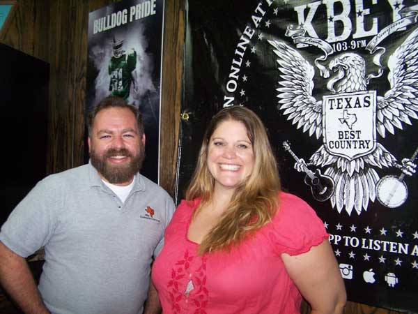 Jason Jamar of the 'JBar Weekend Restroom Report' and guest Amber Middlebrook of the Hill Country Science Mill.