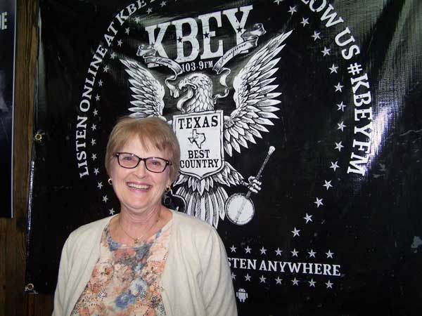 KBEY 103.9 FM guest Sherry Taylor of First Baptist Church of Marble Falls.