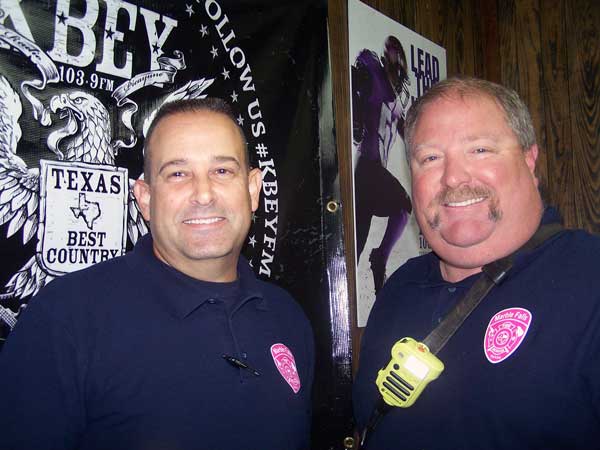 Marble Falls Fire Rescue Chief Russell Sander and Capt. Coy Guenter talk about Pink Out Marble Falls.