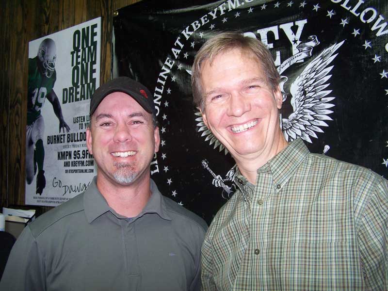 KBEY 103.9 FM Radio Picayune guests Kit Tomlinson (left) and Sky Forrister of Lutie Watkins Memorial United Methodist Church of Llano.