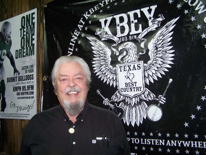 KBEY 103.9 FM guest Robert Linder, composer and FiestaJAM on Lake Marble Falls organizer.