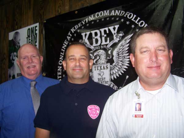 KBEY 103.9 FM guests Marble Falls Police Chief Mark Whitacre, Marble Falls Fire Rescue Chief Russell Sander, and Marble Falls Area EMS Director Johnny Campbell talk about National Night Out.