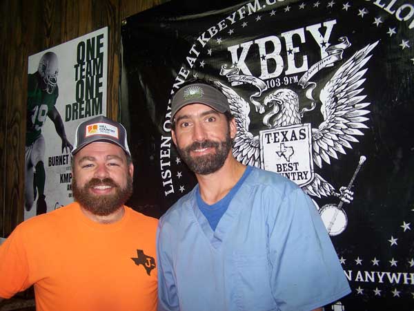 Jason Jamar (left) brought along Brad Quinn of Tejas Trails.