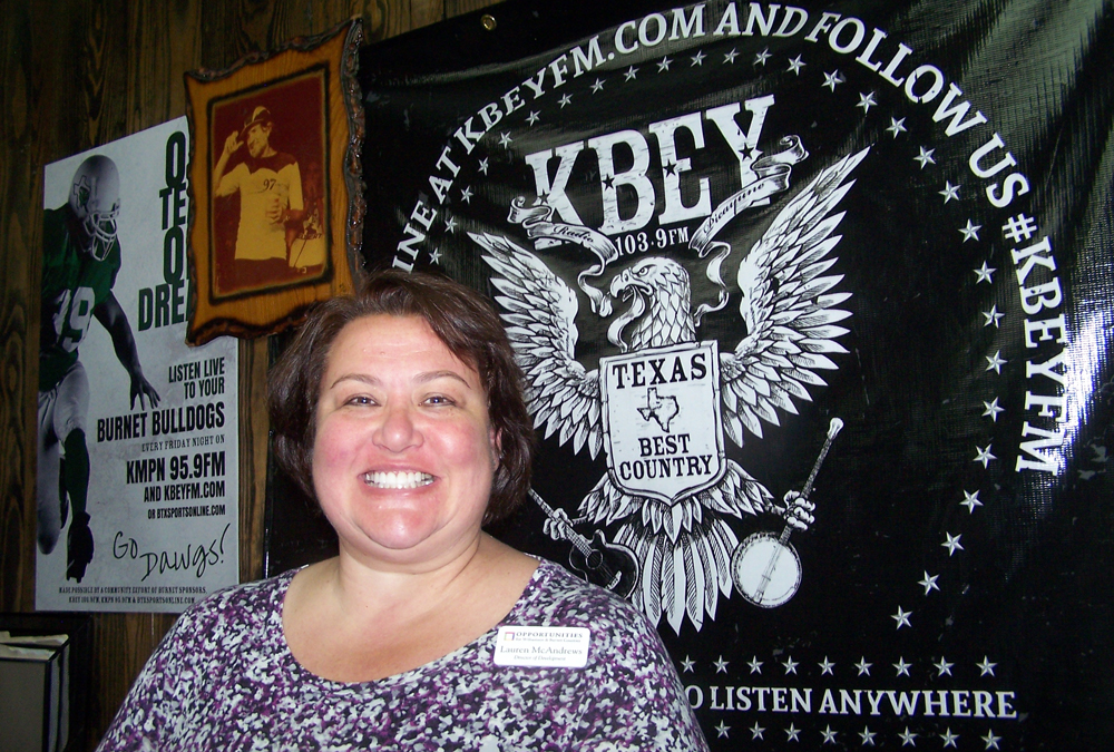 Lauren McAndrews of the Opportunities of Burnet and Williamson Counties Meals on Wheels talks about the Style in Action fundraiser on KBEY 103.9 FM.