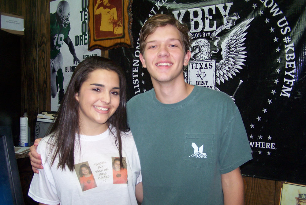 Marble Falls High School seniors Bailey Kelley and Hunter Gasaway