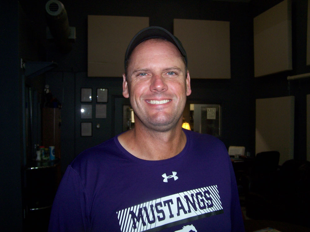 Marble Falls Mustangs head football coach Brian Herman