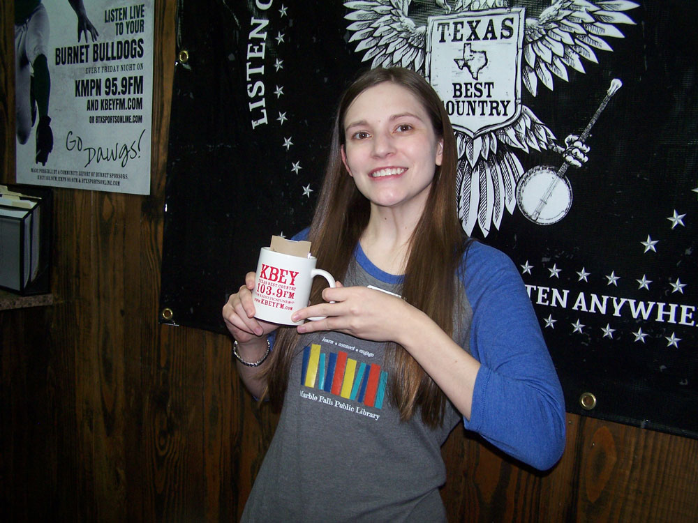Brittany Cavness of the Marble Falls Public Library