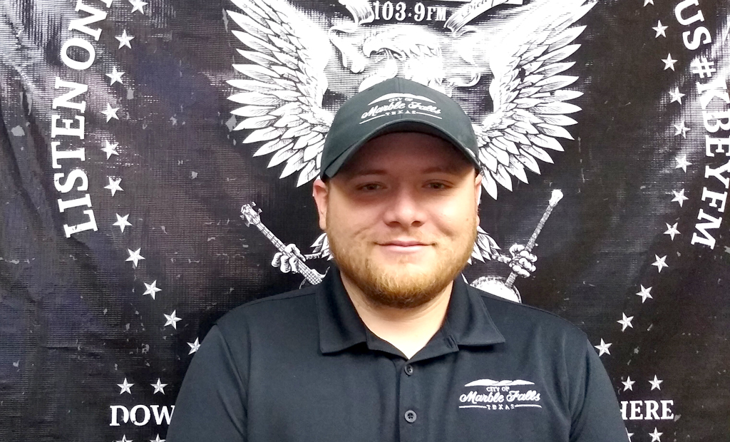 Daulton Mobley of the Marble Falls Parks and Recreation Department