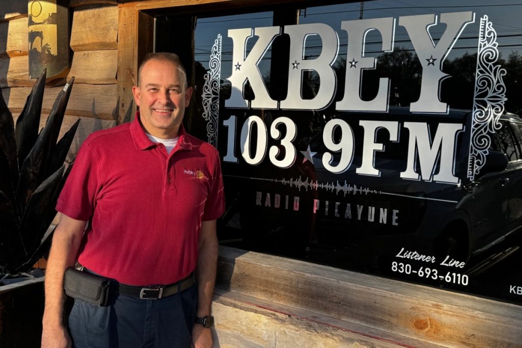 Russell Sander with Marble Falls Rotary