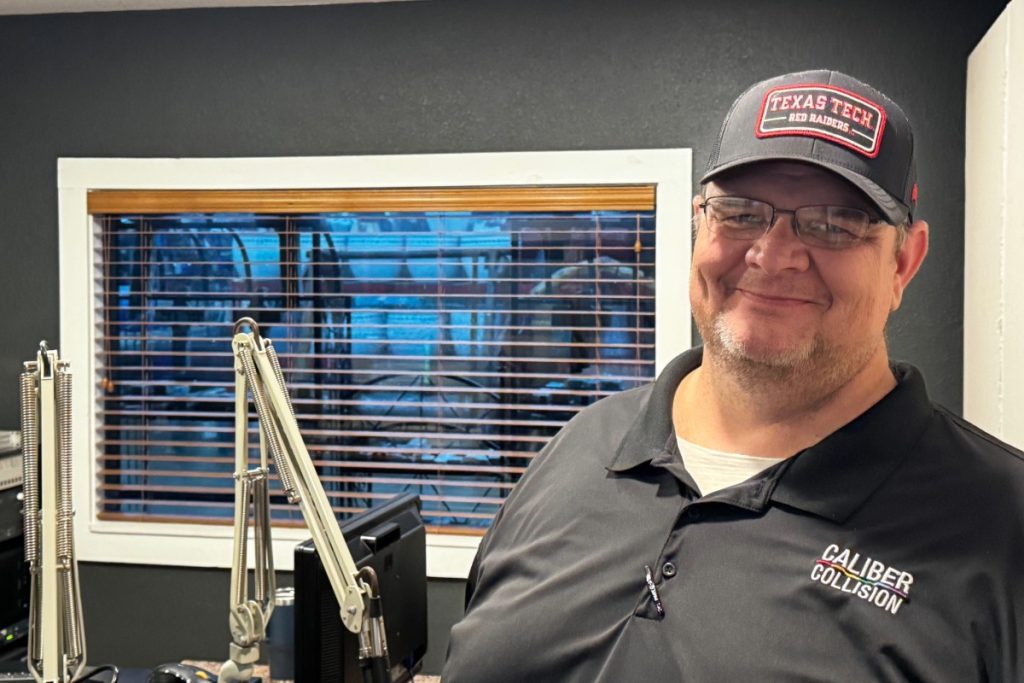 Man being interviewed