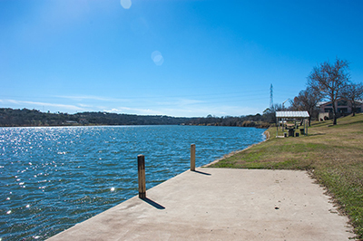Lakeside Park on Lake Marble Falls. Staff photo by David Bean