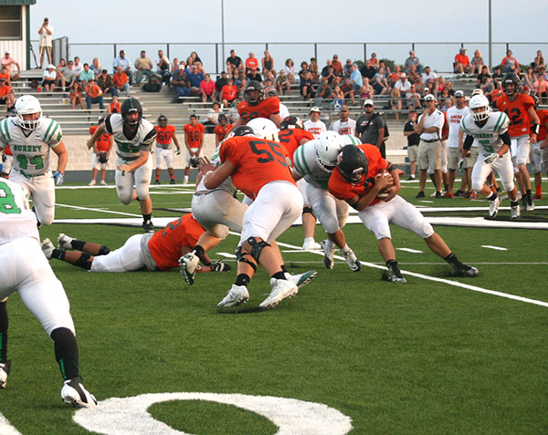 Llano vs. Burnet football scrimmage 2015