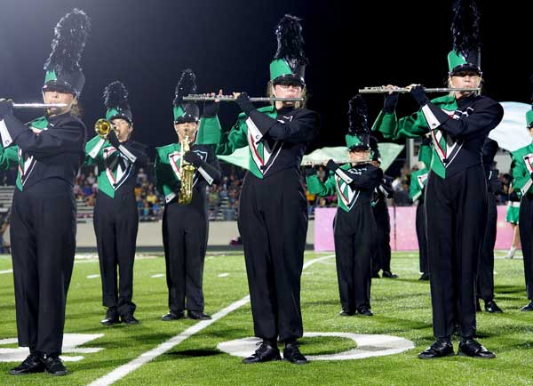 The Burnet High School Esprit de Corps has earned some impressive wins in two marching contests. But on Saturday, Oct. 22, they start the University Interscholastic Marching Contest component with regional competition at Gupton Stadium, 200 Gupton Way in Cedar Park, at 2:45 p.m. This is the group’s first step toward a possible state berth later this year at the Alamodome. Tickets for the regional competition are $5 per person, but there is no charge for children pre-school age and under. Staff photo by Daniel Clifton