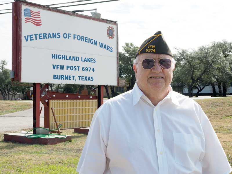 Burnet VFW Post 6974 member William 'Bill' Piotrowski. Staff photo by Daniel Clifton