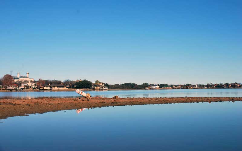 From Quail Point Community Center on Horseshoe Bay on Jan. 15 after Lake LBJ was lowered. Photo by Karla Held