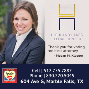 Attorney Megan Klaeger created the Highland Lakes Legal Center, which offers legal advice based on income. The center is holding an open house 5 p.m. Tuesday, April 4, at On the Rocks restaurant, 4401 Cottonwood Drive in Cottonwood Shores. Courtesy photo